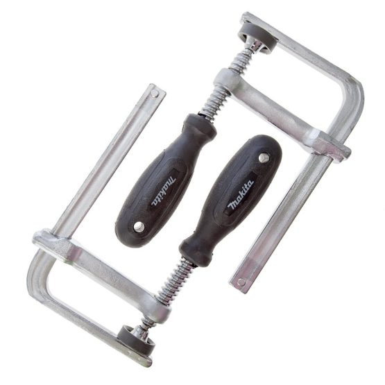 Makita 194385-5 Clamp Set for SP6000 Plunge Saw (Pair), Silver