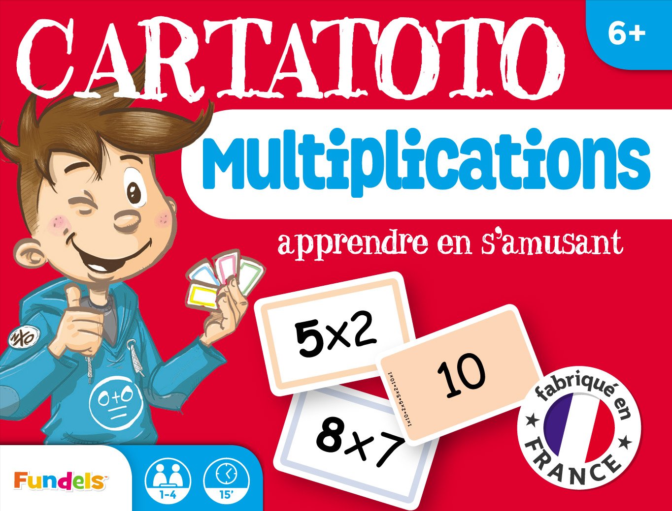 Cartatoto Multiplications – Jeu Éducatif De Cartes Pour Apprendre En S'amusant – Nouvelle Version Française Dès 8 Ans