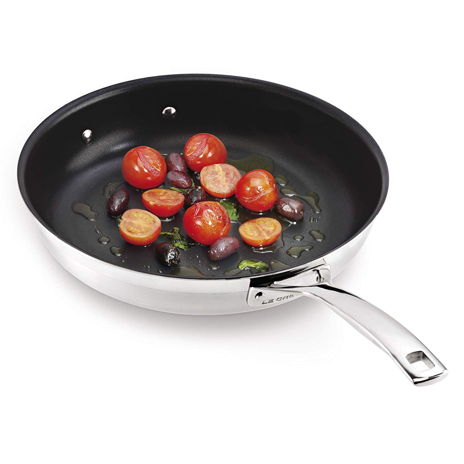 LE CREUSET 3-Ply Stainless Steel Non-Stick Frying Pan, 24 x 5 cm, Silver, 96200224001000, 24 cm - Image 4