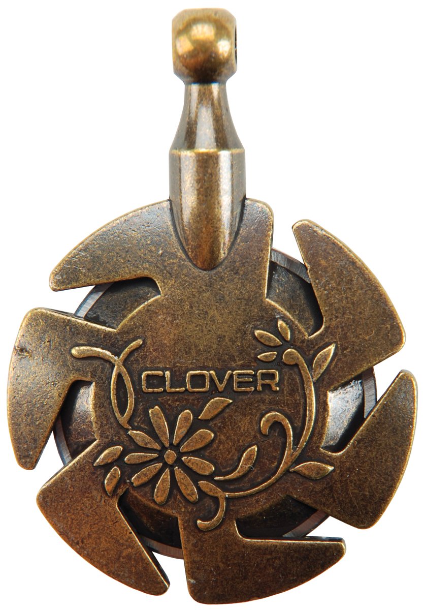 Clover 3105 Yarn Cutter Pendant, Antique Gold
