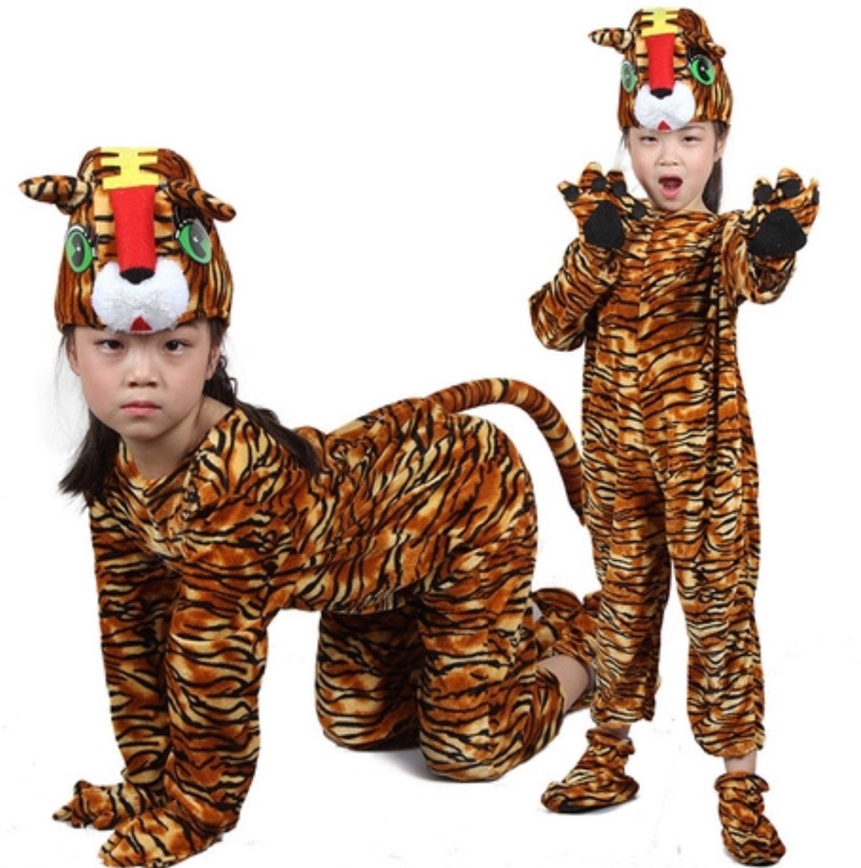 Matissa Kids Animal Costumes Hooded Fancy Dress Party Unisex Outfit — free download