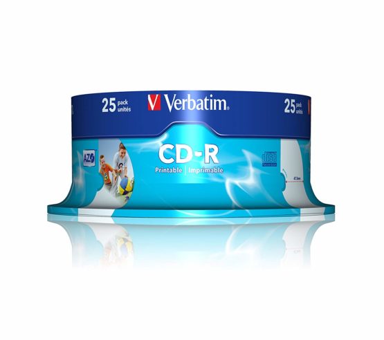Verbatim 43439 AZO 52x Wide Printable CD-R - 25pk