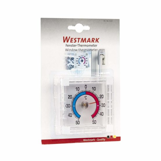 Westmark window thermometer, measuring range from -50 °C to +50 °C, plastic, white/red/blue, 52122280 - Image 2
