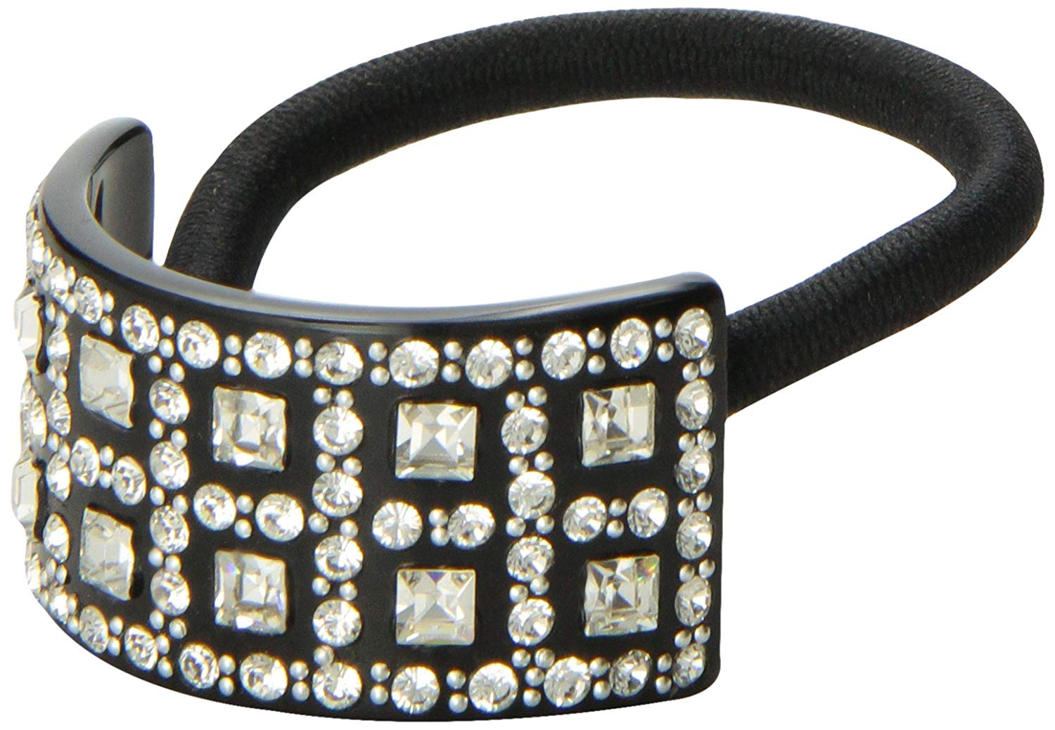 Caravan Hair Decoration Ponytail Holder Number 1260, Black - Image 3