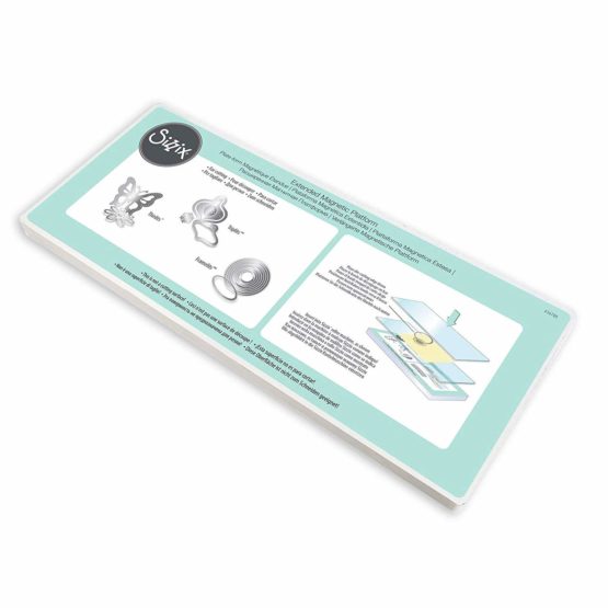 Sizzix Accessory-Extended Magnetic Platform for Wafer-Thin Dies, White, Grey, 37 x 15.5 x 1.5 cm
