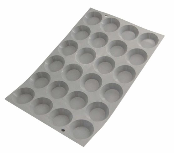 DE BUYER Mini Tartlet Mould 24 cm, Steel, Grey, 34.59 x 20.19 x 1.8 cm