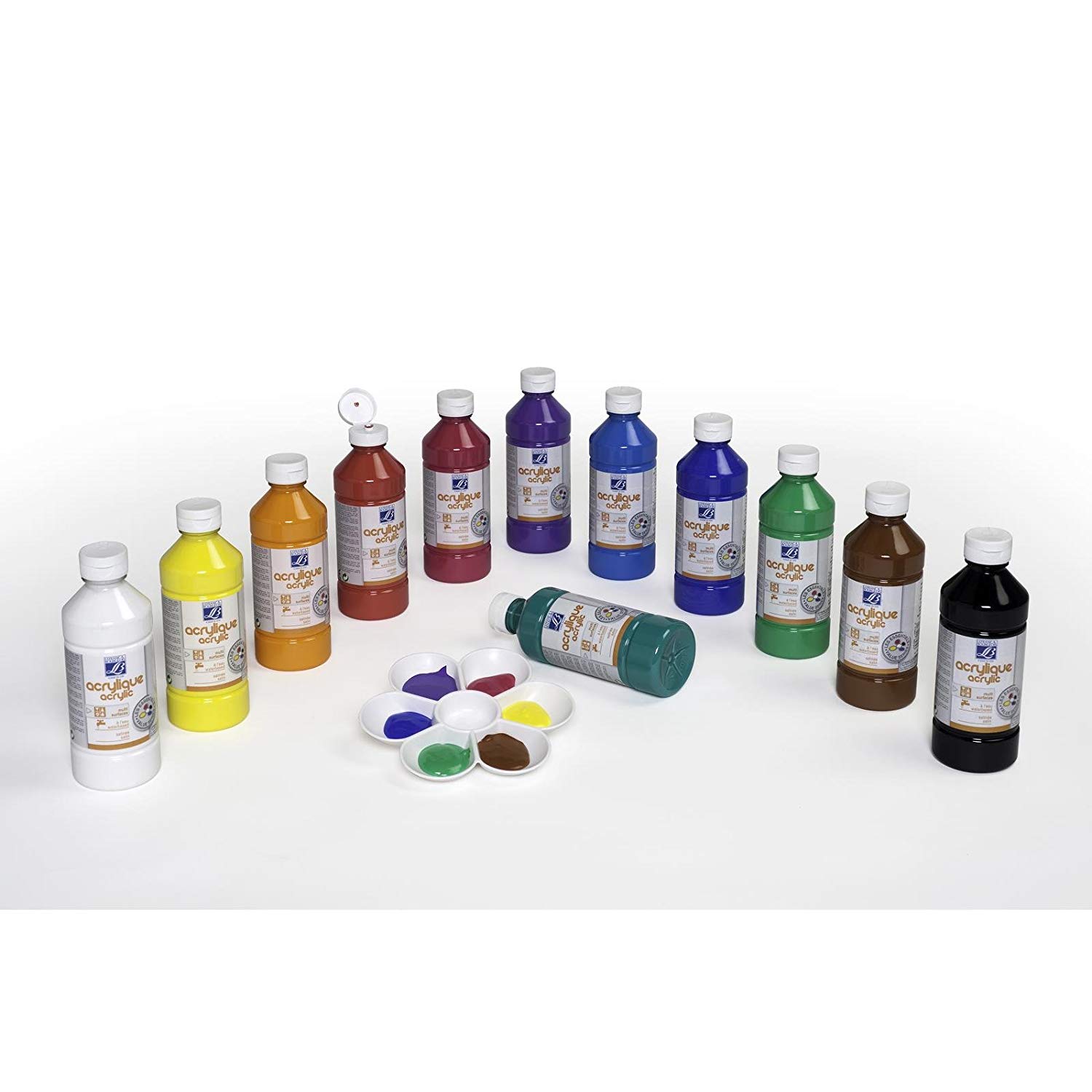 Lefranc Bourgeois L & B Education – Creative Leisure – Education Acrylic Liquid – 500 ml, Bouteille 500ml - Image 2