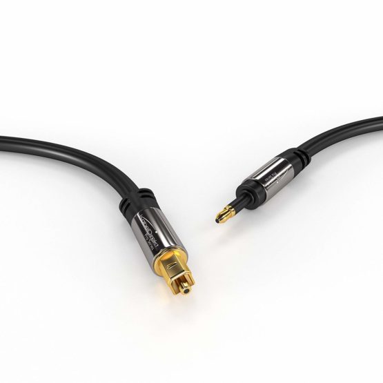 KabelDirekt – 10m – Mini-TOSLINK cable (digital audio cable, optical, TOSLINK to Mini-TOSLINK, fiber optic, transmits digital audio signals to TVs/amplifiers/Hi-Fi systems, black) - Image 2
