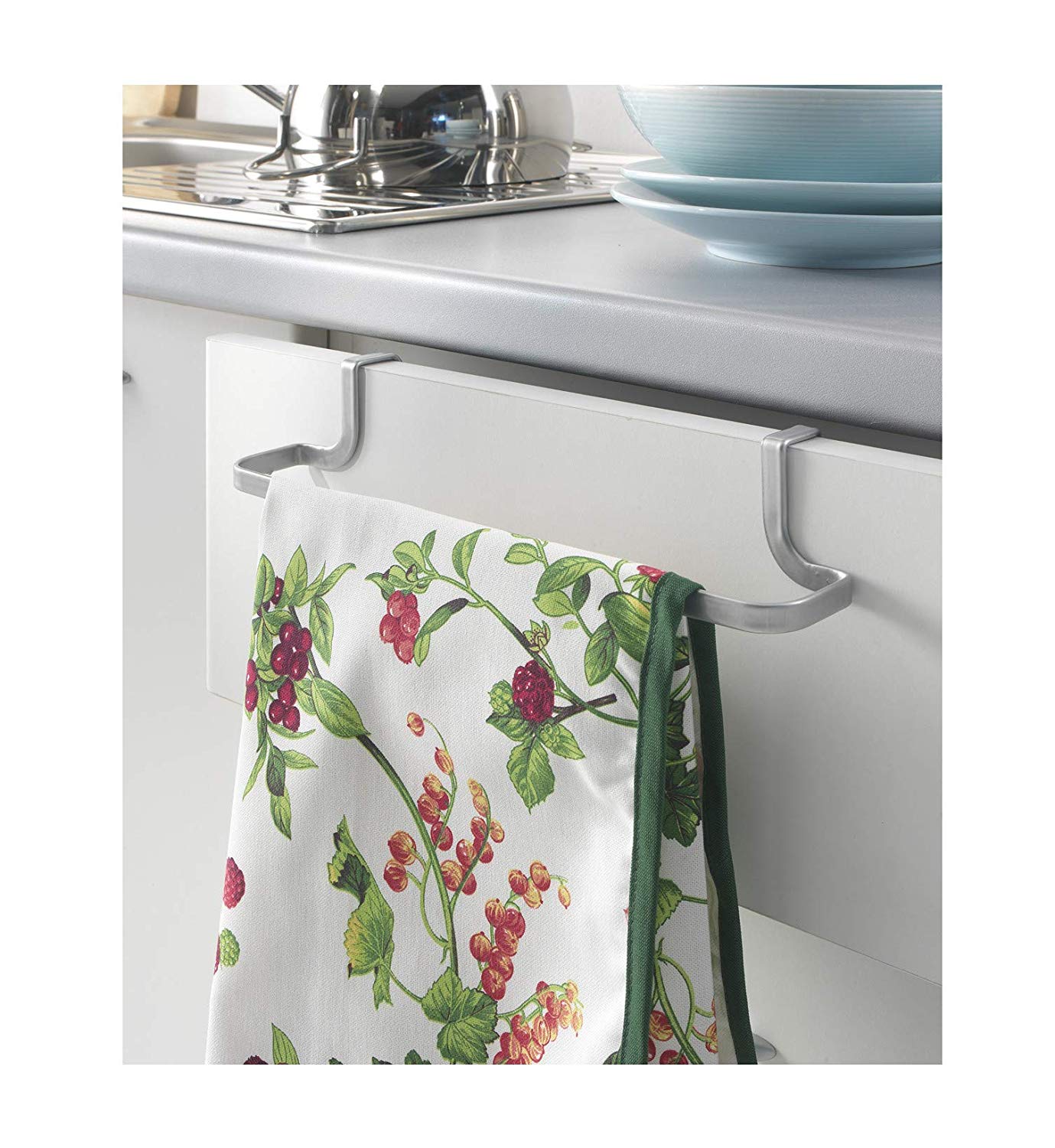 Metaltex Galileo Tea Towel Holder, Silver, 30 x 8 x 5 cm, 35.06.04