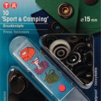 Prym Non-sew Fasteners Sport&Camping Antique Brass 15 mm, one size