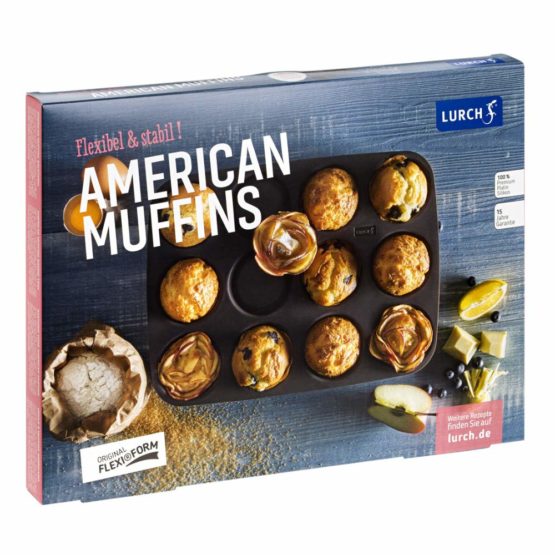 Lurch FlexiForm 85031 American Muffin Tray with 12 Moulds Brown - Image 2