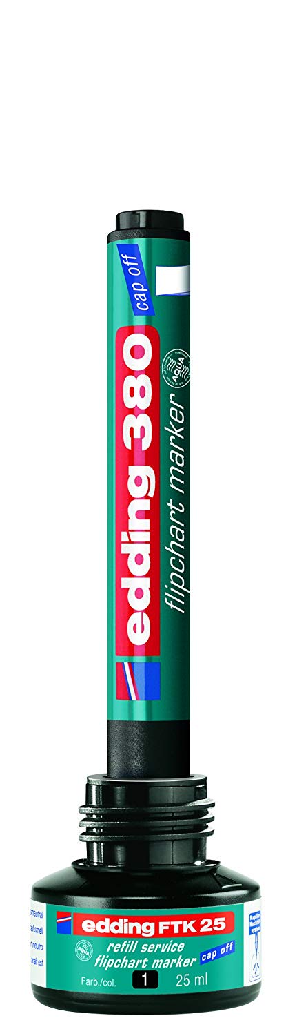 edding FTK 25 Refill Ink, Blue, 25 ml - Image 3