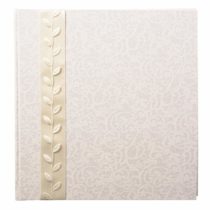 Goldbuch Romantico Photo Album, 30 x 31 cm, 60 Pages with Glassine Paper, Art Paper with Relief, Silver, La Belle, 30x31 cm