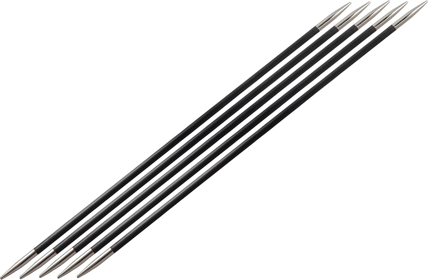 KnitPro Karbonz Double Pointed Needles 6" (15cm), Black, 1.75 mm