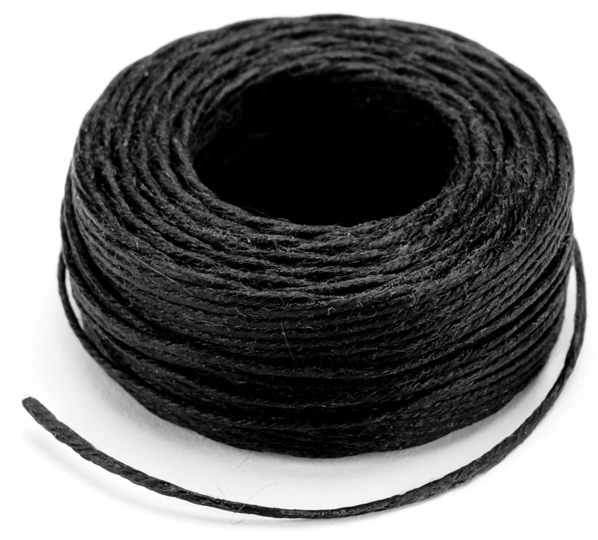 Tandy Leather Factory Waxed Thread 25yd-Black, Other, Multicoloured, 3.87 x 9.62 x 13.43 cm, Multicolor