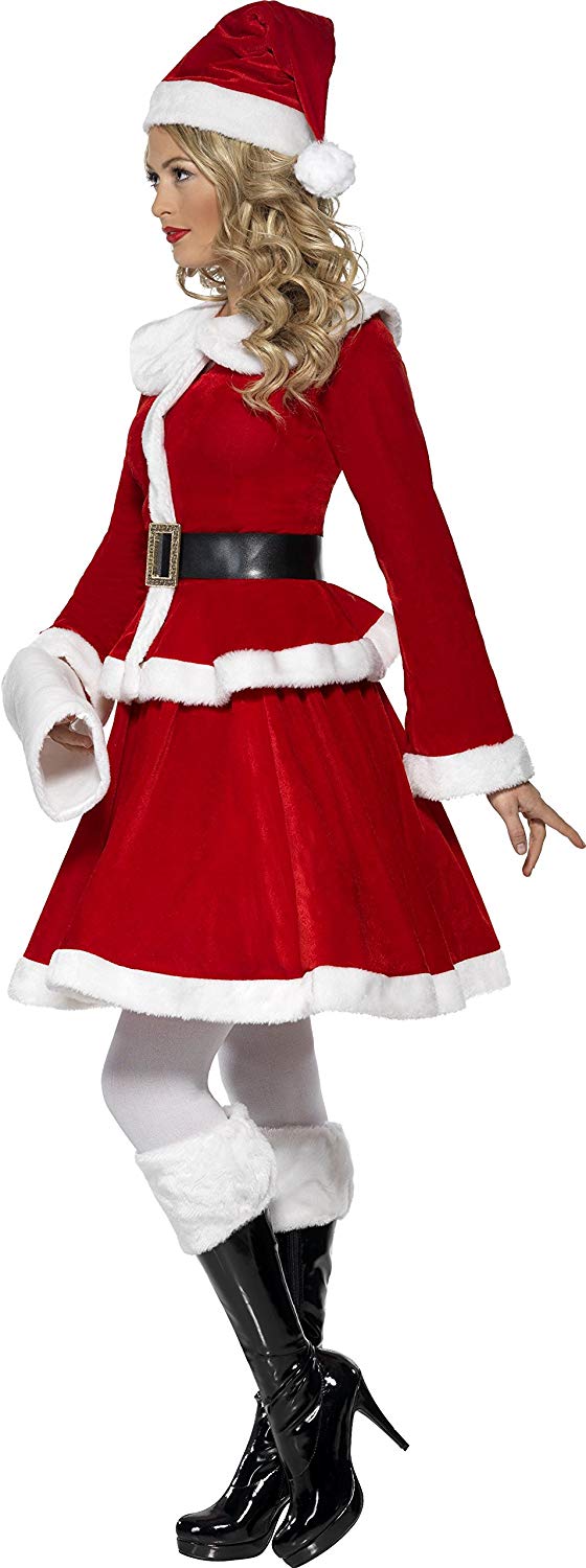 smiffys christmas fancy dress Smiffys Womens RedWhite Miss Santa Costume With Cape Jamaica