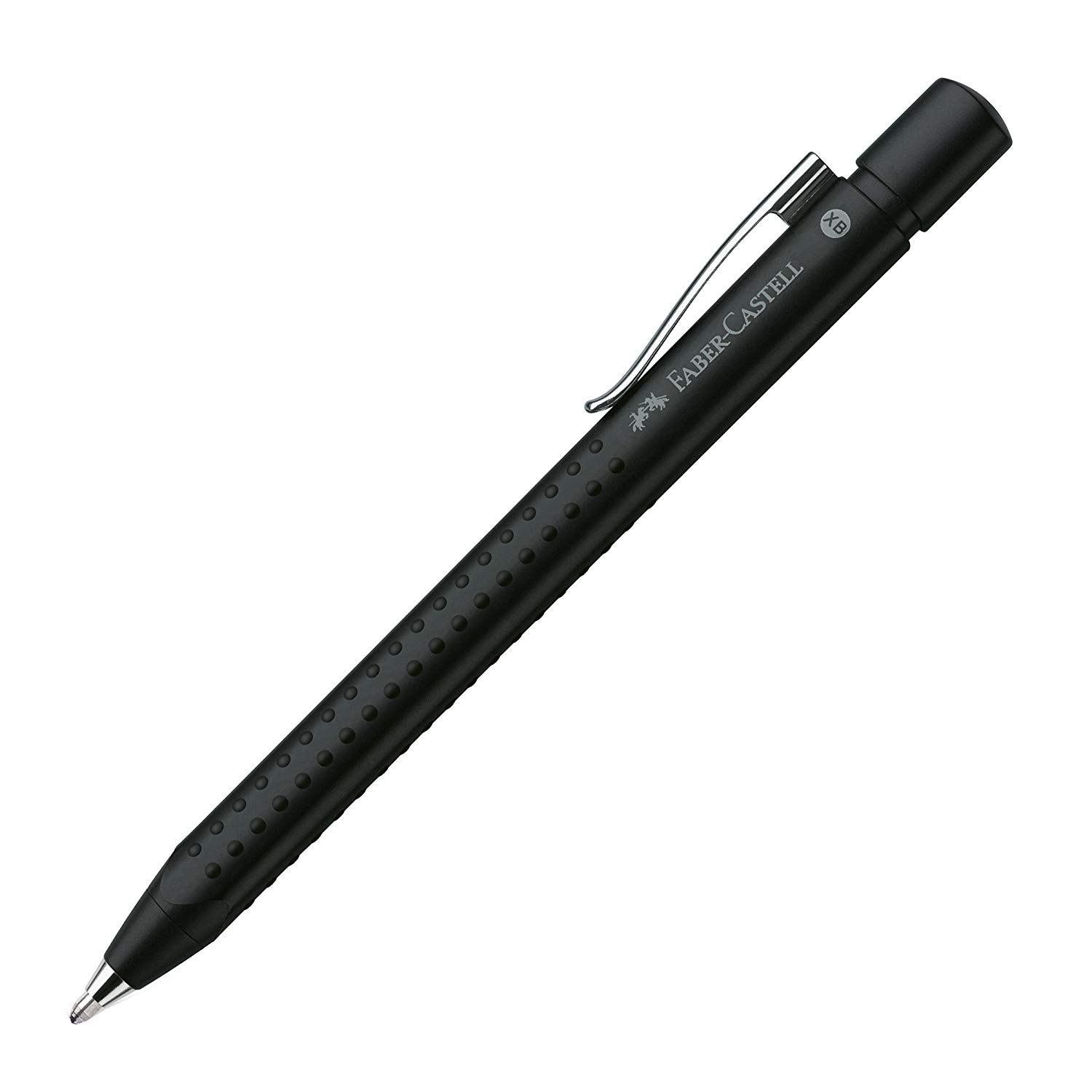 Faber-Castell Grip 2011 Medium Tip Ballpoint Pen - Frost Black, Blue,Black