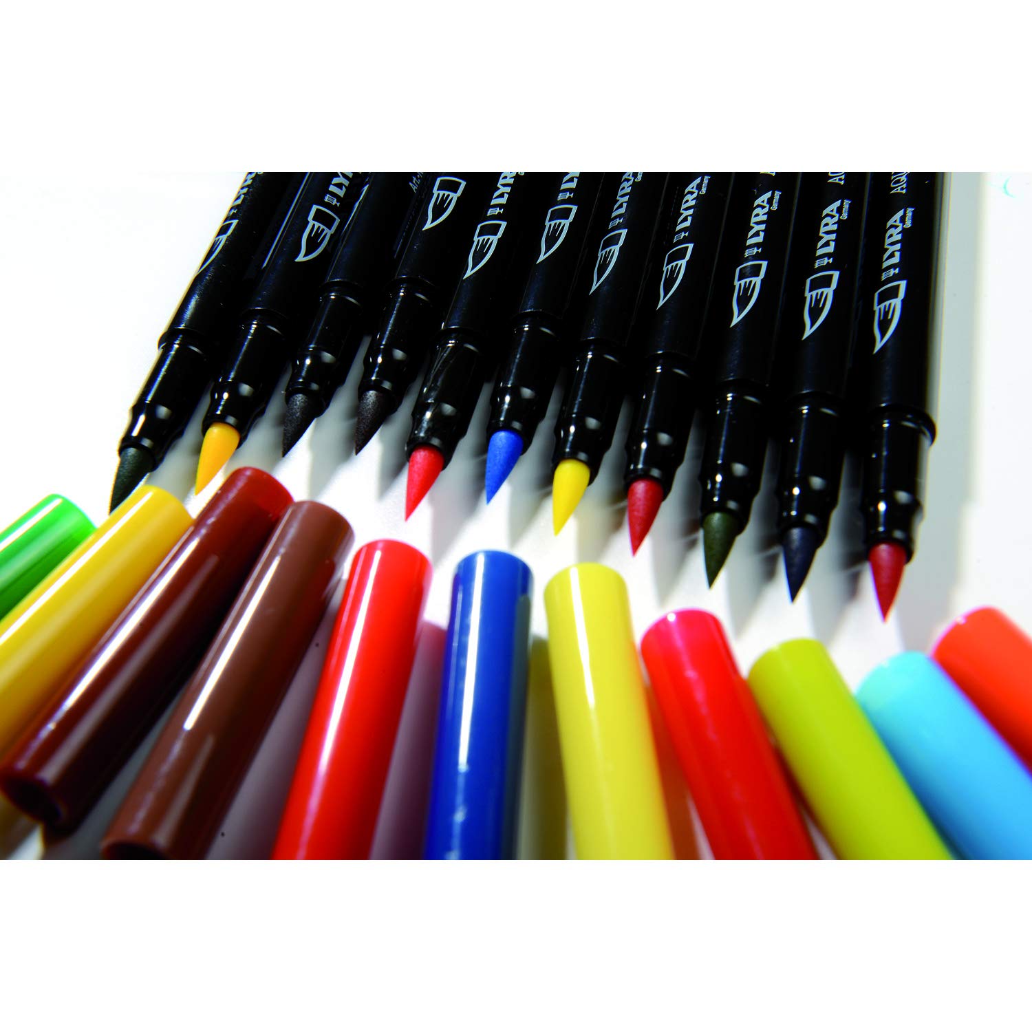 LYRA Aqua Brush Duo, Fine Art Brush Marker Set, Dual Tip, 36 Assorted Colours, Water Soluble Pens, For Professionals & Students - Image 2
