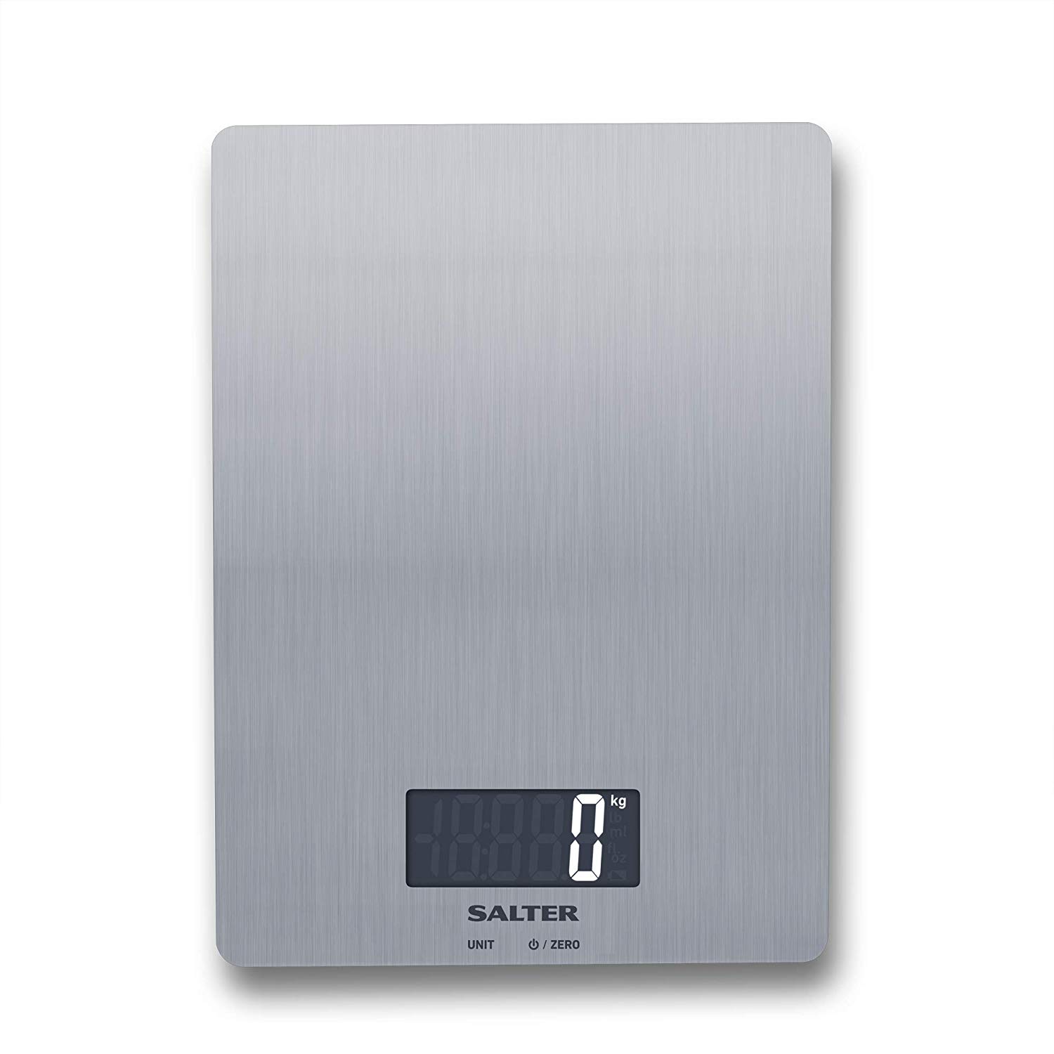 Salter 1103 SSDR Premium Stainless Steel Electronic Kitchen Scale, 5 kg Max Capacity, Sleek Contemporary Design, Easy Read - Image 2