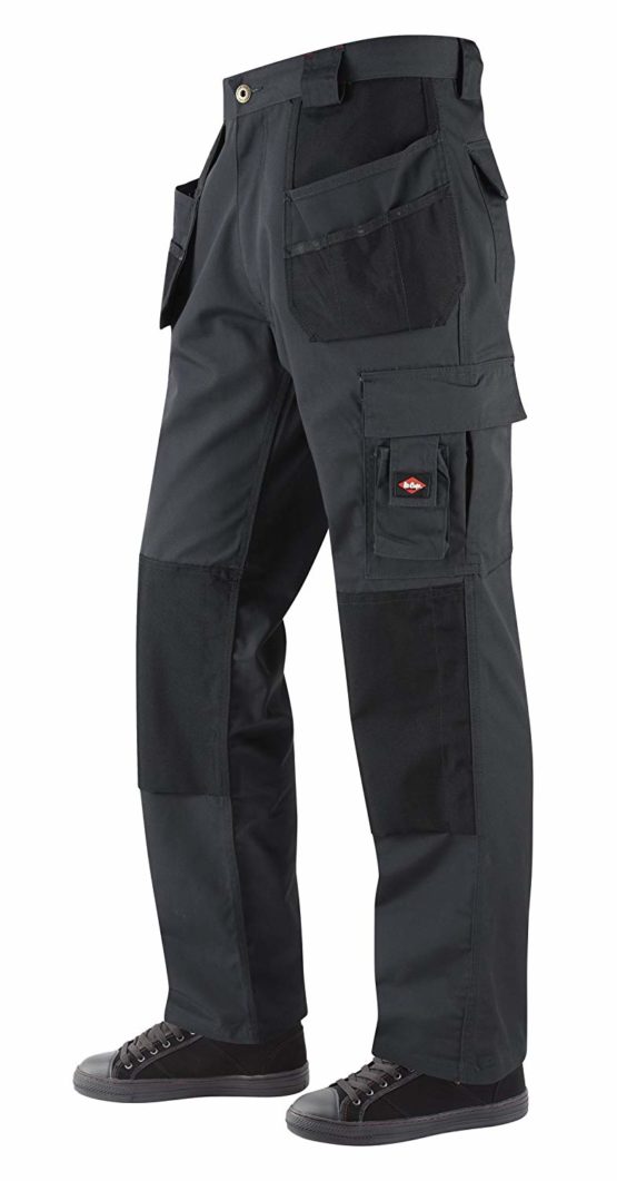 Lee Cooper LCPNT216_BLKA1_30 Holster Pocket Cargo Trouser, Grey, W32/R