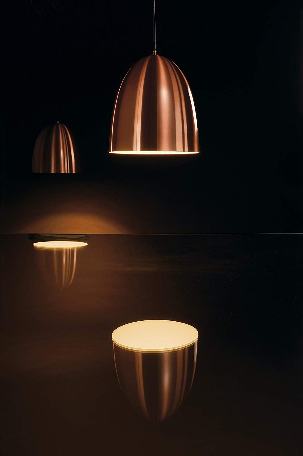SLV Pendant Light para Cone 30 / Living-Room lamp, Indoor Lighting, Dining Room Drop Light, LED, Ceiling Light / E27 60W Copper - Image 2