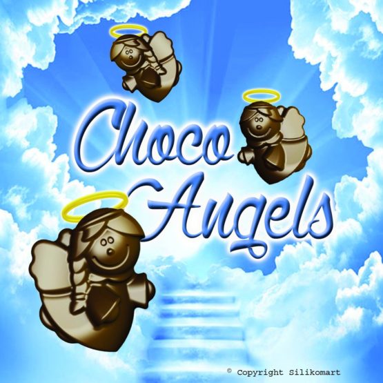 silikomart Silicone Chocolate Mould Angels, Brown - Image 3