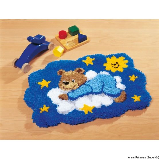 Vervaco Bear on Cloud Latch Hook Kit, Multi-Colour