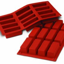silikomart Silicone Mould Mini Rectangular Cakes, Terracotta