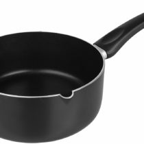 IBILI Saucepan Inducta with spout 12 cm, Aluminium, Black