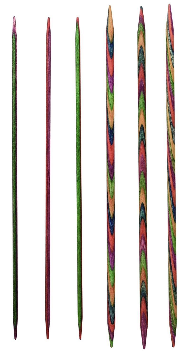 KnitPro Symfonie Double Pointed Needles 6" (15cm), Multicolour, 4.50mm - Image 3