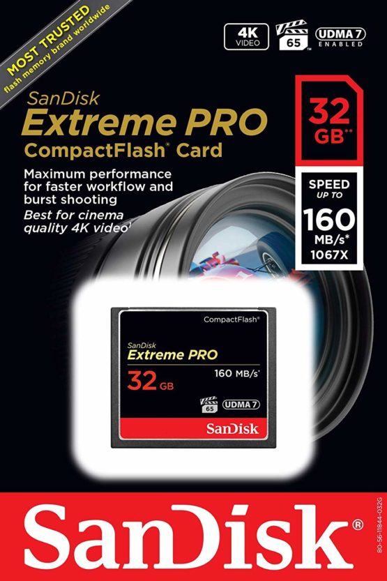 SanDisk Extreme Pro 32 GB 160 MB/s Compact Flash Memory Card - Black/Gold/Red - Image 4