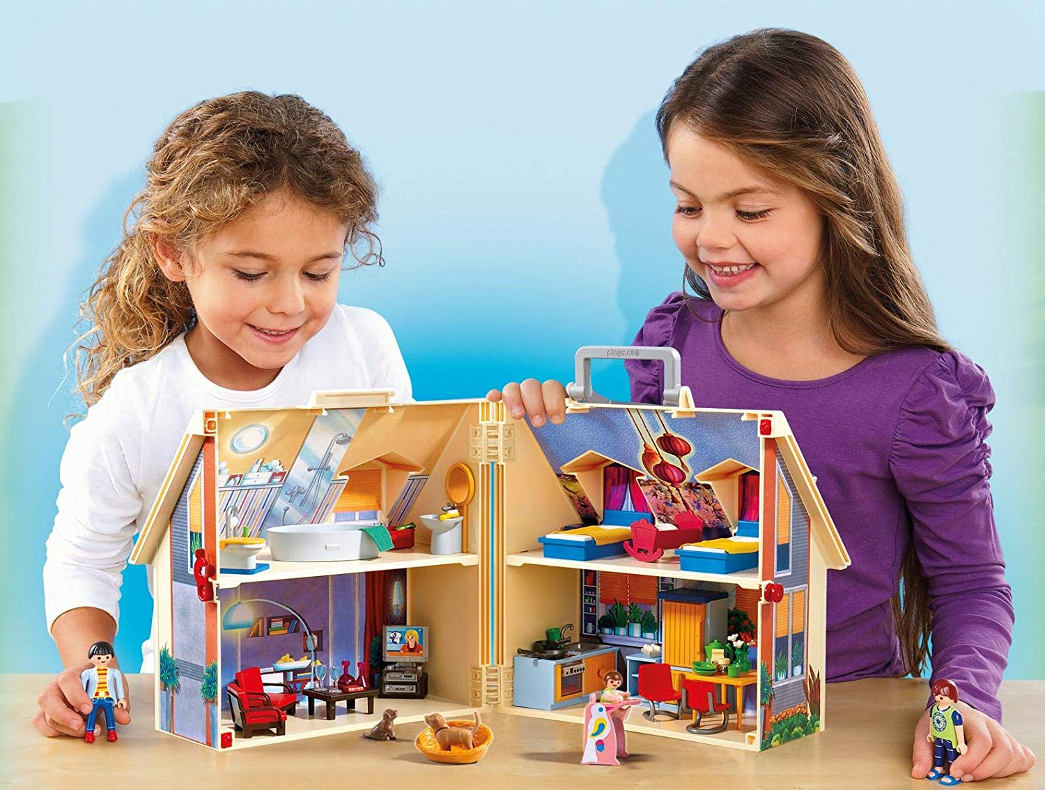 Playmobil Dollhouse 5167 Take Along Modern Dollhouse, 4 years and older, 1:12 scale, Neutral - Image 4