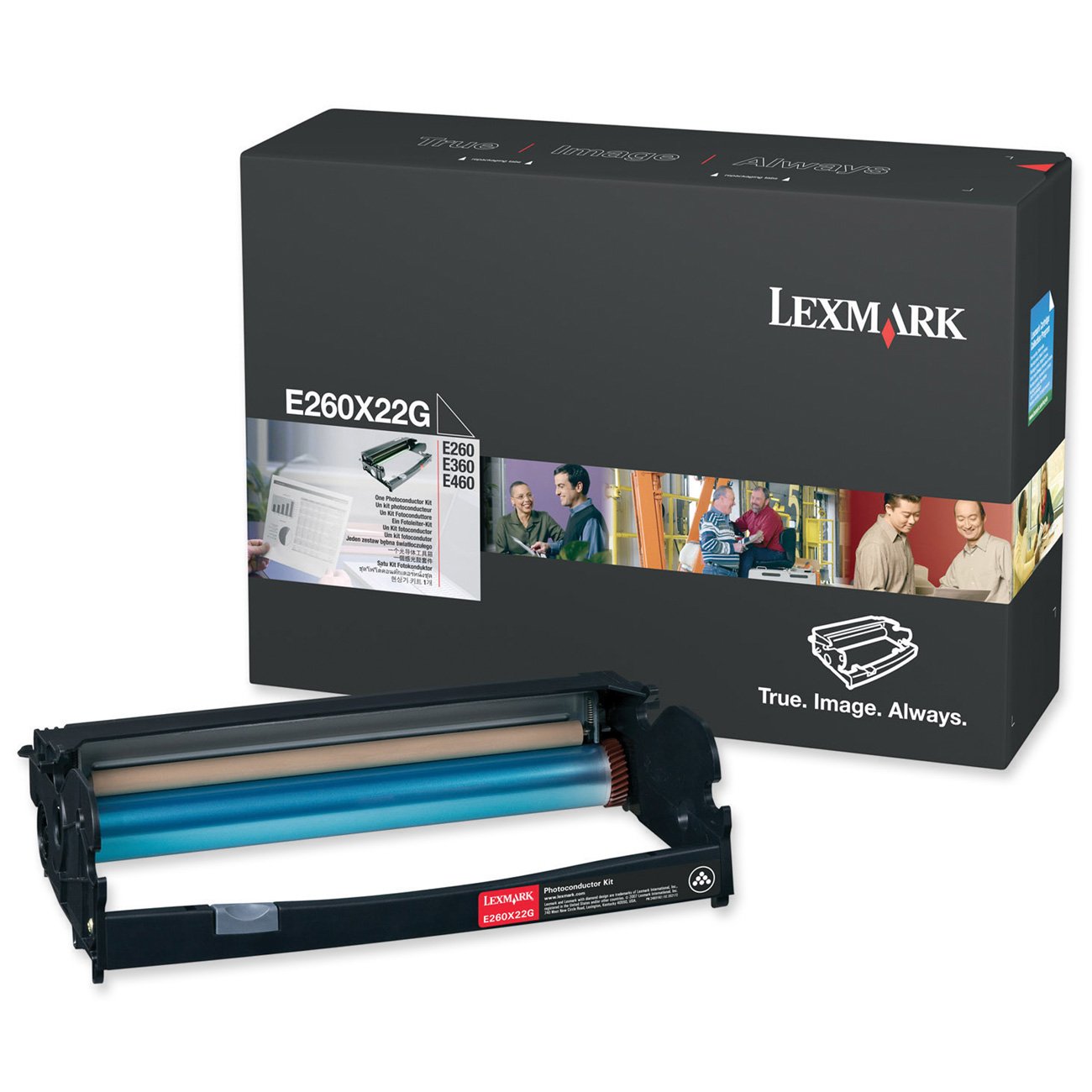 Lexmark Lexmrk E260/360/460 Photocondctr Kit, 1, Black
