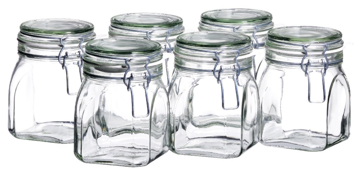 MÄSER, Gothika Series, 6 x 750 Milliliters Small Storage Glasses with