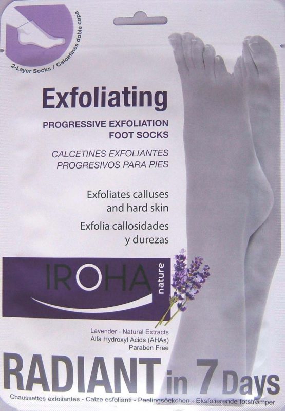 Iroha Nature Exfoliating Socks with Lavender Pack of 2