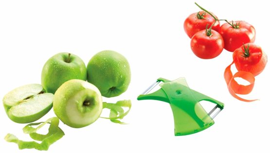 KUHN RIKON "Design Line 2-in-1 Peeler, Plastic, Green - Image 2