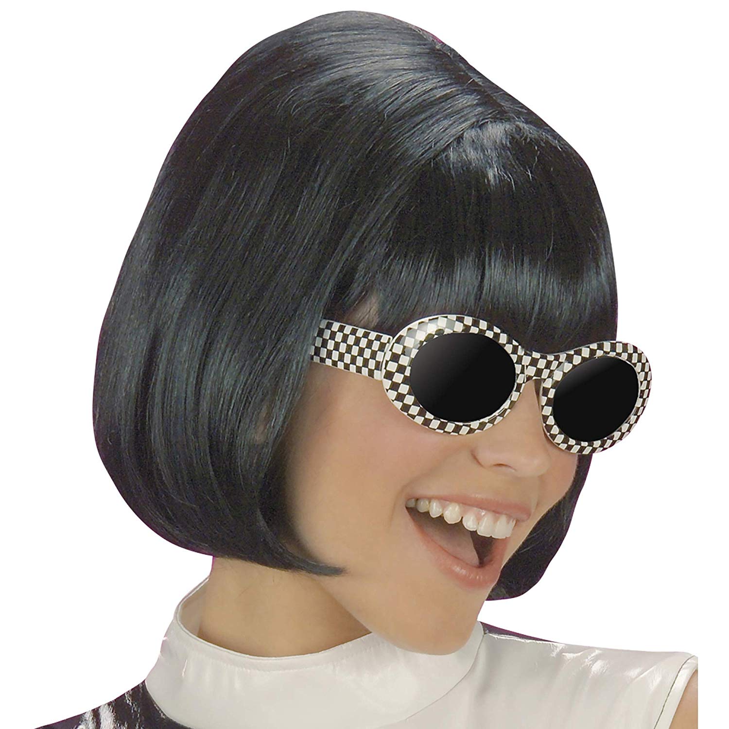 W WIDMANN MILANO Party Fashion Ladies 60s Party Girl Wig for Hair Accessory Fancy Dress, One Size, black