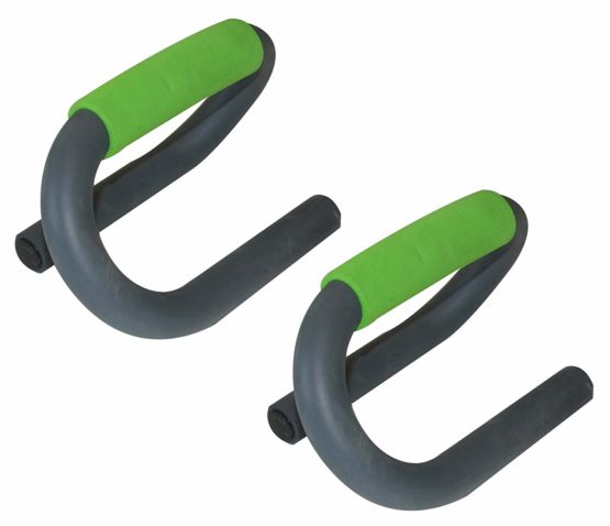 Schildkröt Fitness Push Up Bars, 2 Push-up Handles, Anthracite/Green