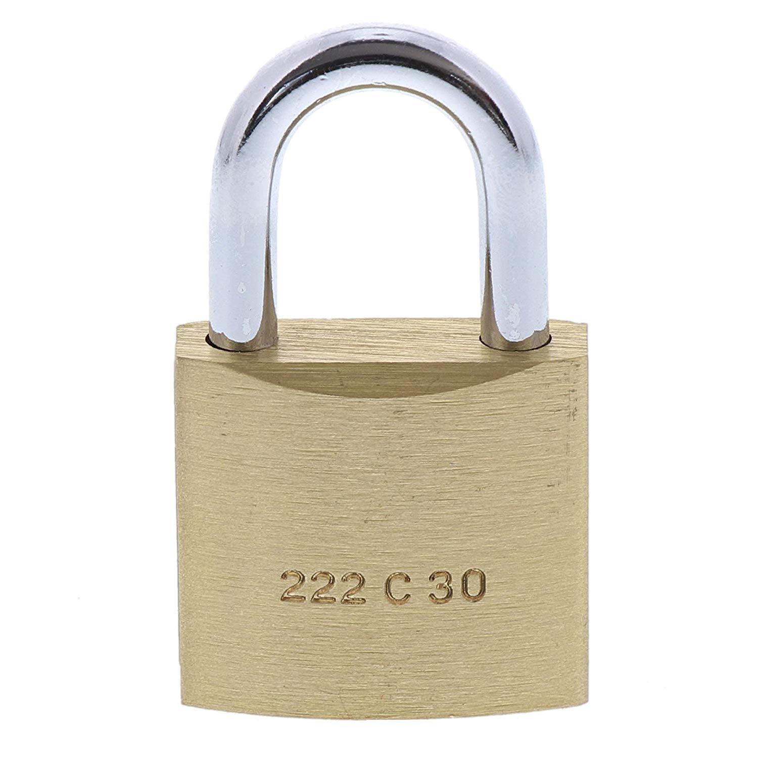 Brass Padlock 30mm - 222 30 SB, Gold, Silver, 30 mm - Image 2