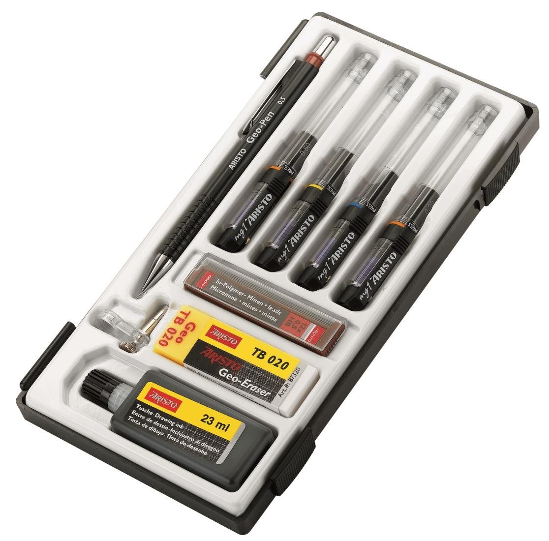 Aristo AH64152 MG1 Ink Pen Studio Set, Black^Multi-Coloured, 9-teiliges Set - Image 2