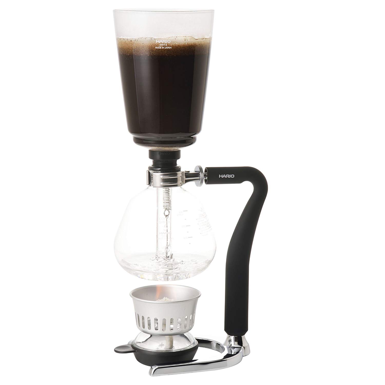 Hario 1-Piece Glass 5-Cup Syphon Coffee Maker, Glass - Image 2