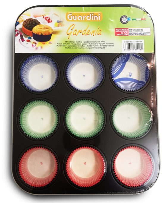 Guardini 12ps non-stick muffin mold conpirott 27x36 Pastry