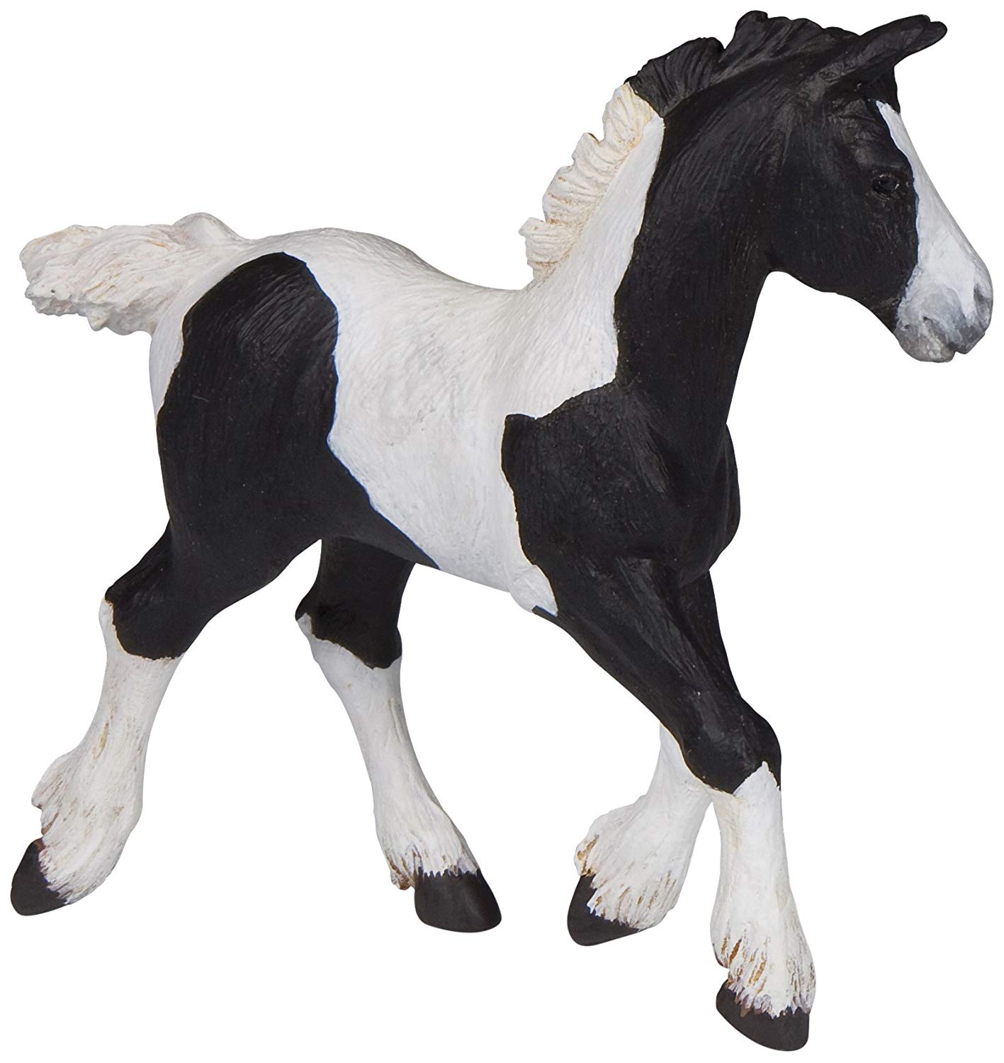 Papo 51508 Black piebald cob HORSES, FOALS AND PONIES Figurine, Multicolour