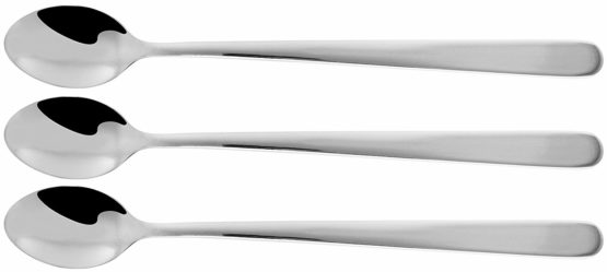 Fackelmann Longdrink Spoon, stainless_steel, Silver, 19.5 x 7.8 x 1.5 cm