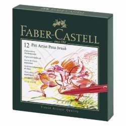 Faber-Castell Pitt Artist Pen Gift Box of 12 Colours
