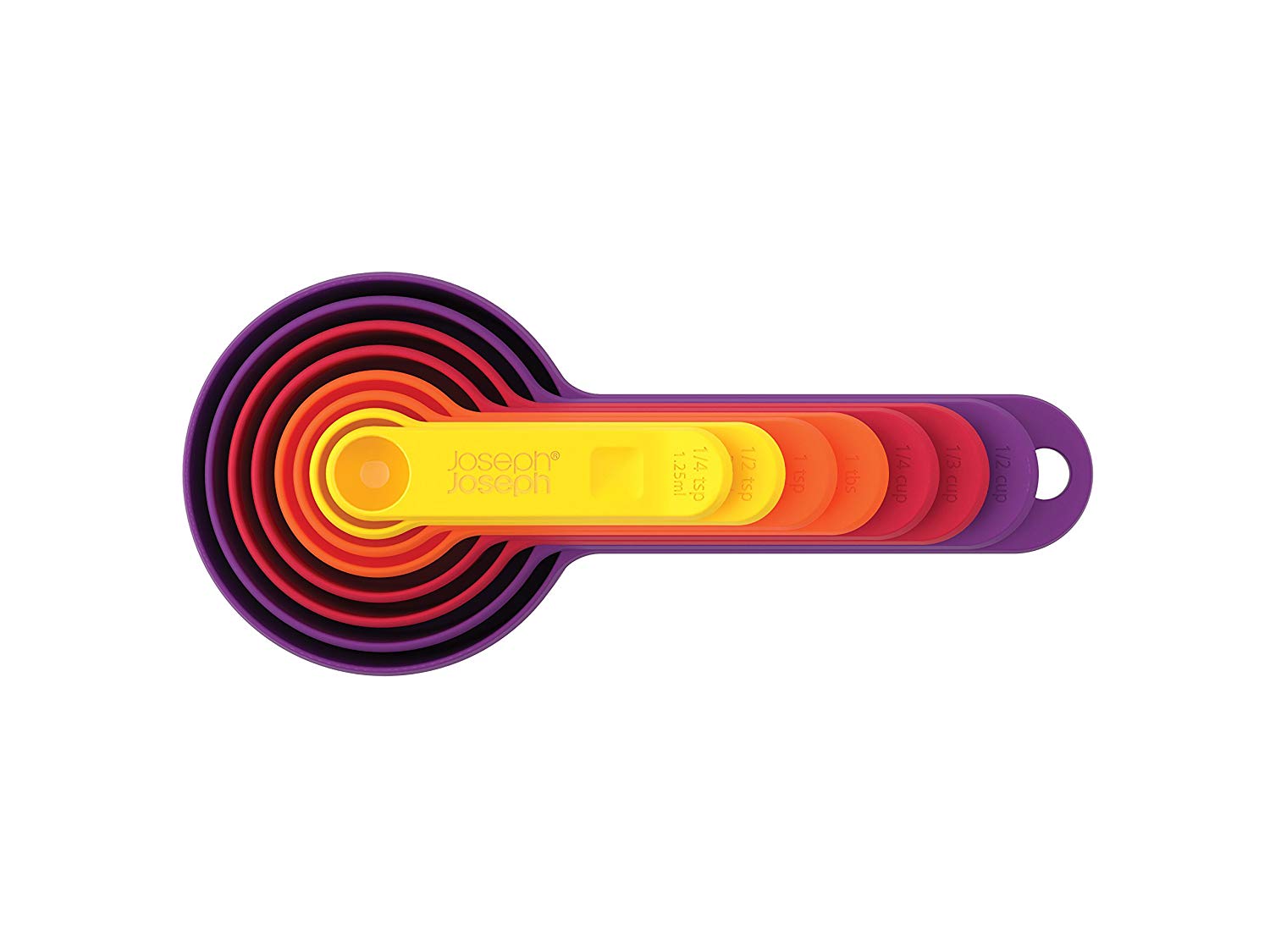 Joseph Joseph Nest Measuring Cup Set, Multicolour, 24, 8-Piece, 7.7 x 17.3 x 8 cm - Image 3