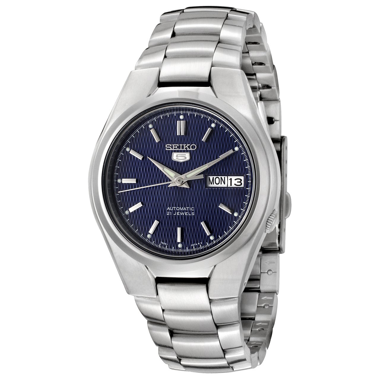 Seiko Men's Analogue Quartz Watch with Stainless Steel Bracelet - SNK603, Blue / Grey