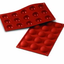Silikomart Silicone Mould Semi-Sphere, Small, 40 mm, Terracotta, S