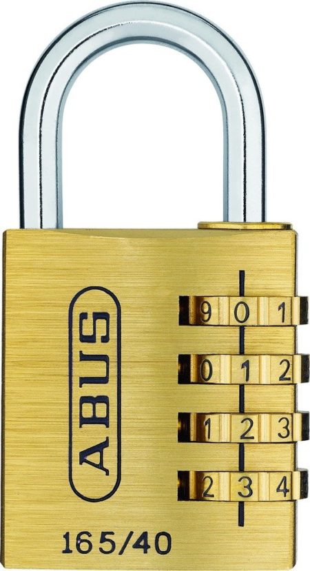 ABUS 20128 Brass Combination Lock 165/40 SB, Size: 40 mm