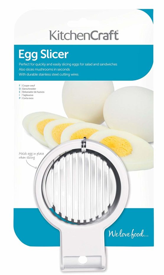 KitchenCraft KCEGGPL Boiled Egg Slicer, Plastic, 12 x 9 x 4 cm, White - Image 3